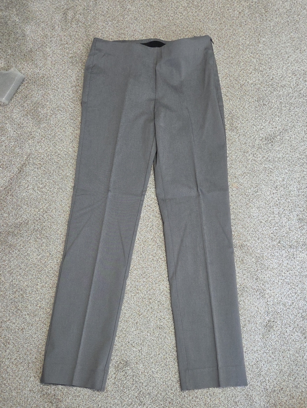 White House Black Market Gray Dress Side Zip 6 Slacks